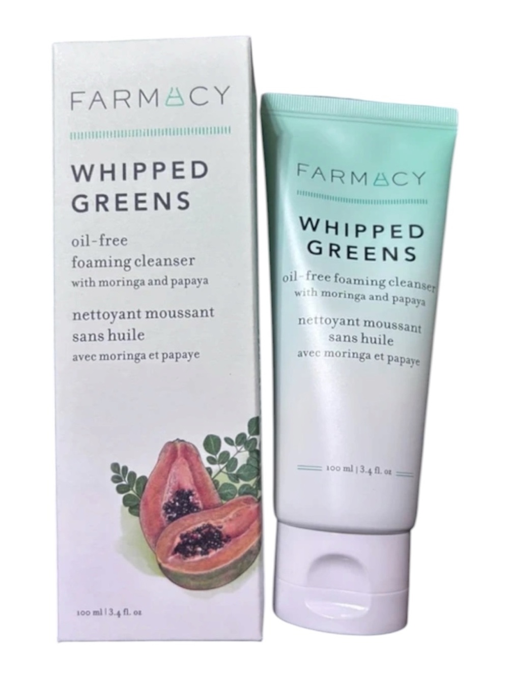 Farmacy Whipped Greens Oil-Free Foaming Cleanser – 3.4 oz / 100 mL